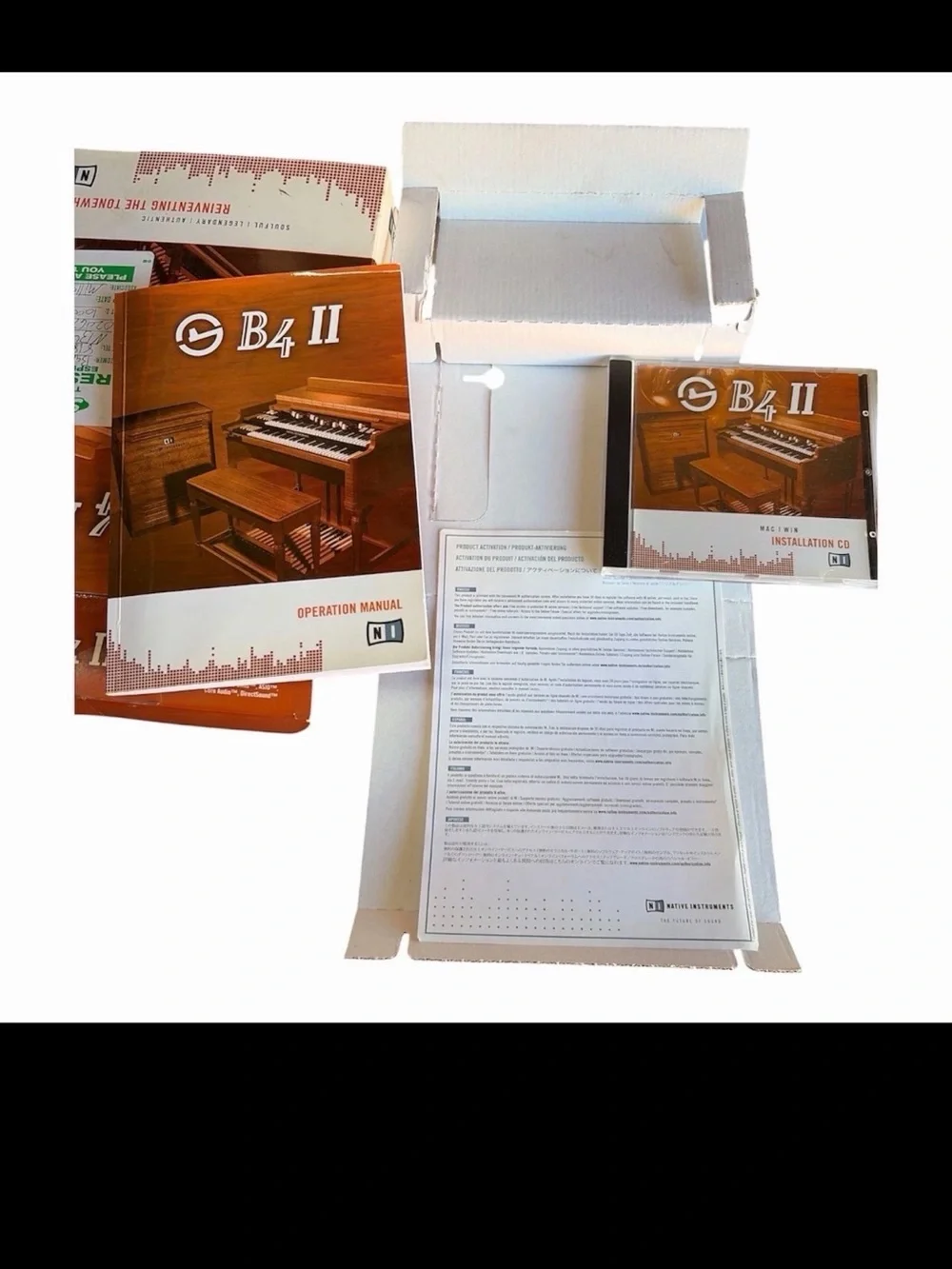 🔥 Native Instruments B4 II Organ Software Complete Box CD Manual Serial Number🔥 - Picture 3 of 5